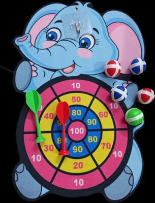 DartBoard with 5 balls and 2 Dart